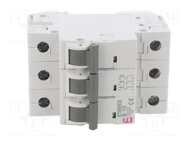 ETI POLAM Interruptor magnetotérmico ETIMAT 6 3P B10 10A 6kA