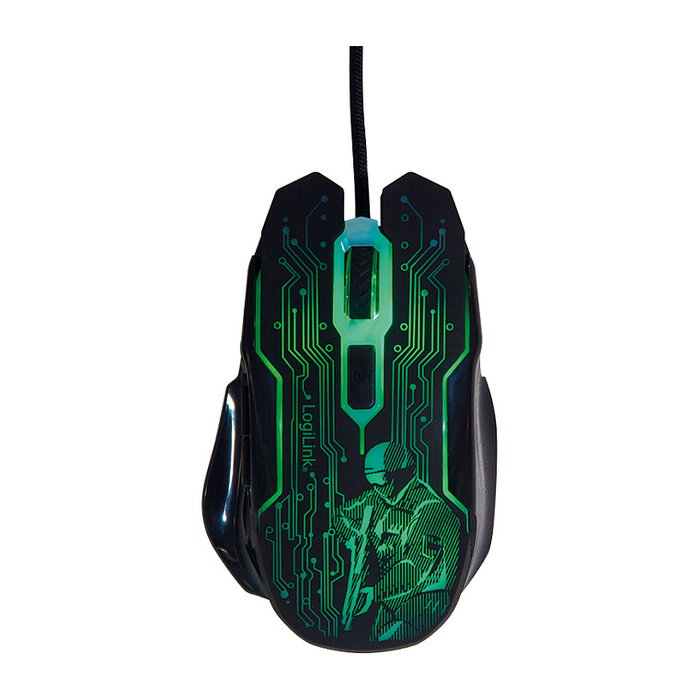 LogiLink Mouse Gaming USB 6 botones 2400dpi