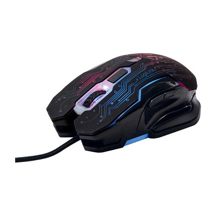 LogiLink Mouse Gaming USB 6 botones 2400dpi