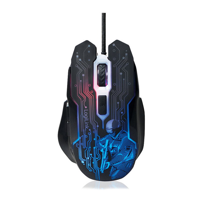 LogiLink Mouse Gaming USB 6 botones 2400dpi