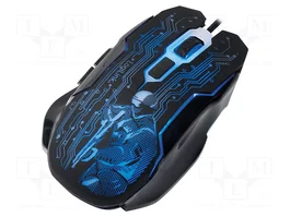 LOGILINK ID0137 Ratón Gaming Óptico Negro