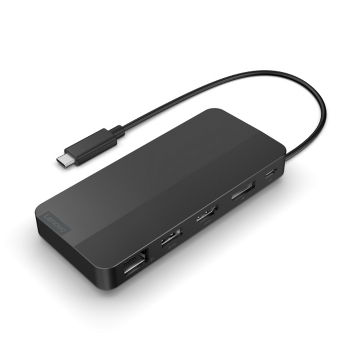 Lenovo USB-C Dual Display Travel Dock con Adaptador Eclipse Black