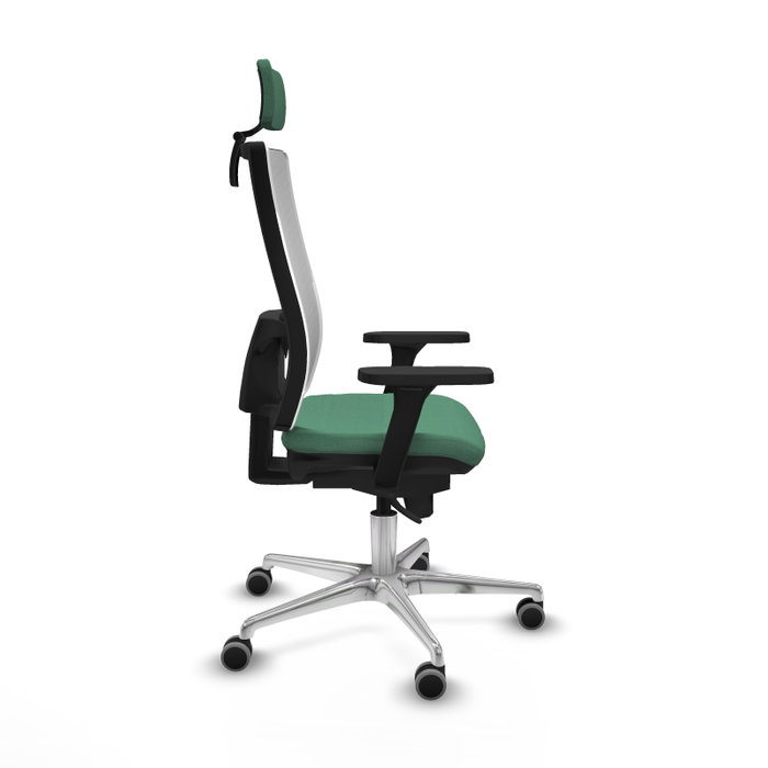 PIQUERAS Y CRESPO Silla de oficina Horna Verde esmeralda y Blanco