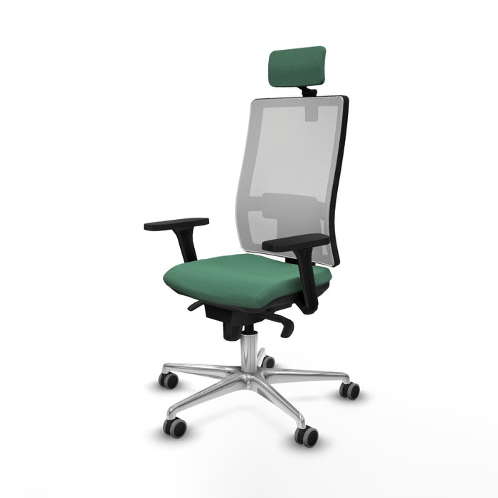 PIQUERAS Y CRESPO Silla de oficina Horna Verde esmeralda y Blanco