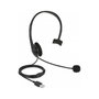 DeLOCK Auriculares USB Mono con Control de Volumen para PC y Portátil - Supraaural, Boom Micrófono, 20-20000 Hz, Negro, 70 g, 2.4 m