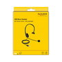 DeLOCK Auriculares USB Mono con Control de Volumen para PC y Portátil - Supraaural, Boom Micrófono, 20-20000 Hz, Negro, 70 g, 2.4 m