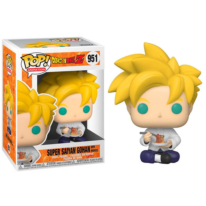 Funko POP Figura Dragon Ball Z Super Saiyan Gohan with Noodles Serie 9 Vinilo 9cm