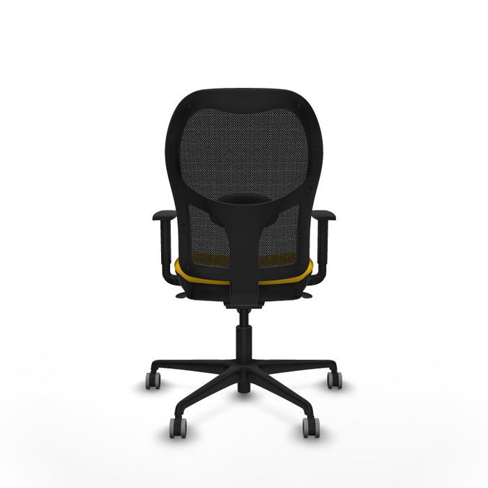 PIQUERAS Y CRESPO Silla de oficina Jorquera Amarillo/Negro