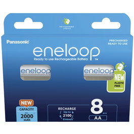 Panasonic Eneloop Mignon AA 2000mAh Ni-MH (Pack de 8)