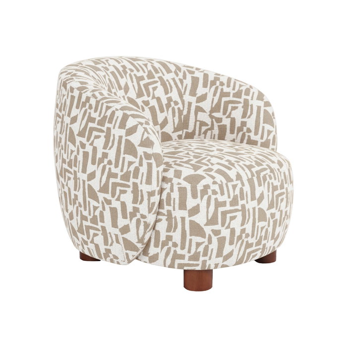 Sillón Estampado Crema-Beige 73 X 82 X 70 cm