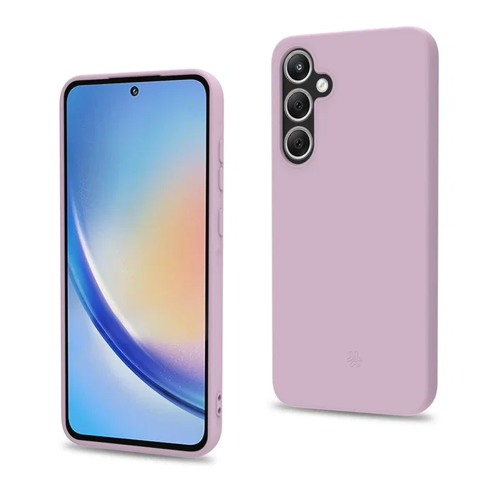 Celly CROMO1064PK Funda Samsung Galaxy A55 5G 6.6" Rosa - Microfibra, Silicona, TPU Resistente a Golpes y Rayones