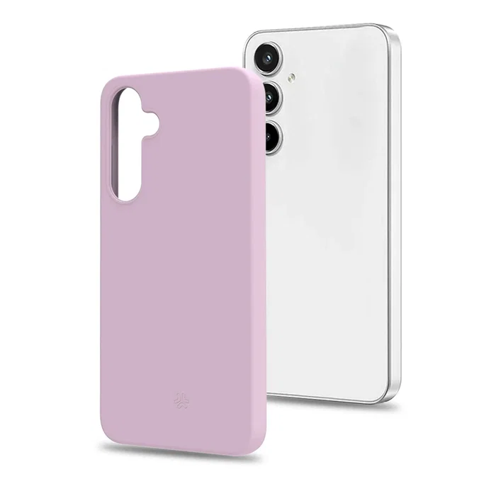 Celly CROMO1064PK Funda Samsung Galaxy A55 5G 6.6" Rosa - Microfibra, Silicona, TPU Resistente a Golpes y Rayones
