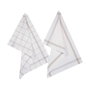Atmosphera Trapos de cocina modelo cuadros grises 45 x 70 cm, 2 uds