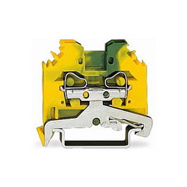 WAGO 281-107 Terminal de protección de conductor de 2 conductores, 4 mm²