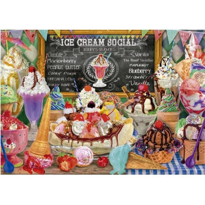 Educa Puzzle Heladería 1748018717282 500 piezas 48x34 cm a partir de 10 años Mixto