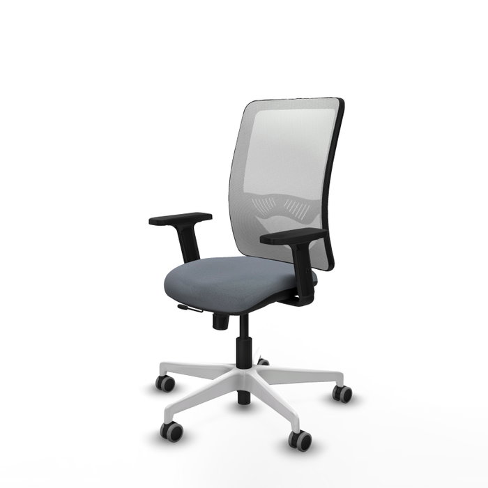 PIQUERAS Y CRESPO Silla de oficina Zulema Gris y Blanca