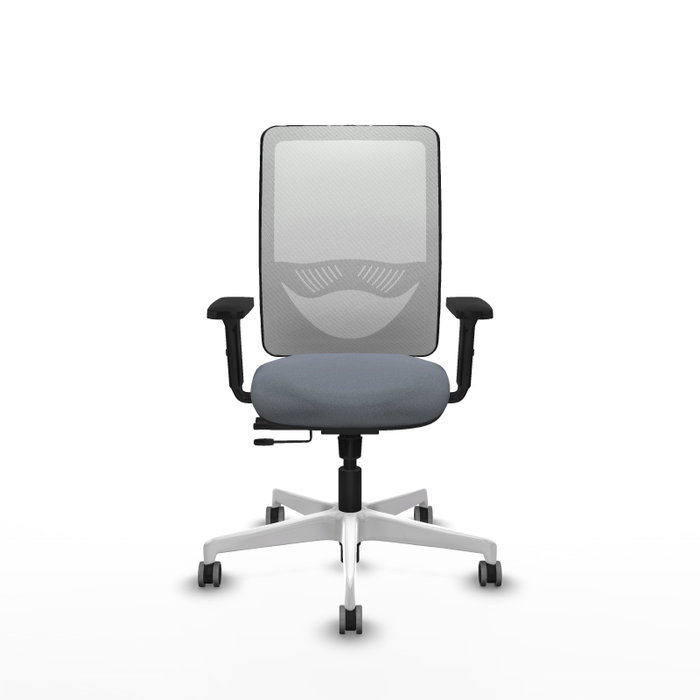 PIQUERAS Y CRESPO Silla de oficina Zulema Gris y Blanca