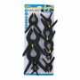 Kinzo Pinza de resorte 10 piezas Negro