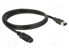 DeLOCK Cable FireWire 9 Pin a 6 Pin, 1 m, Gris