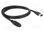 DeLOCK Cable FireWire 9 Pin a 6 Pin, 1 m, Gris