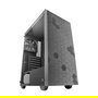 Mars Gaming MC-Q3 Caja Midi Tower PC Gaming ATX con Cristal Templado Lateral, Refrigeración Líquida 360mm, Rejillas Magnéticas, USB 3.0, Ventilador FDB 120mm Incluido - Color Gris