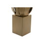 DKD Home Decor Lámpara de sobremesa en acero patinado dorado mate