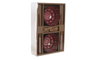 DKD Home Decor Set de Sushi 6 Piezas Mandala Rosa en Bambú y Gres