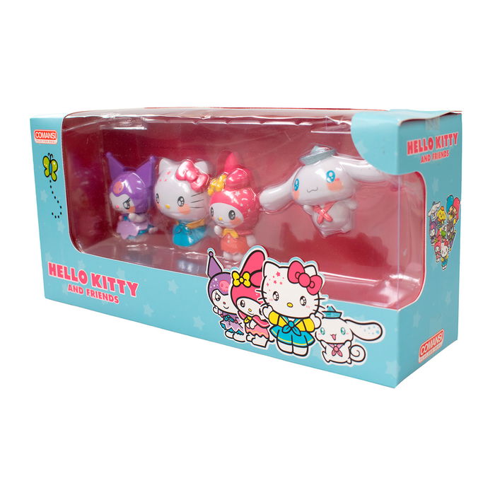 Comansi Set 4 Figuras Hello Kitty & Friends Y90421, Figuras de 5-6 cm, +3 años