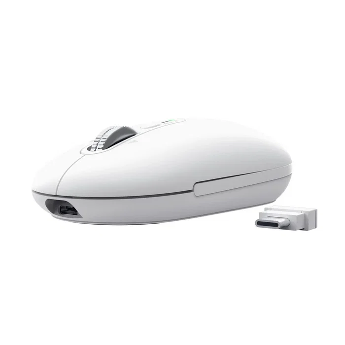 Trust Seron Slim Multi - Ratón Óptico Inalámbrico RF + Bluetooth, Ambidiestro, 3200 DPI, 7 Botones, para Oficina, Blanco