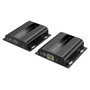 Digitus DA-91897 Conjunto Extensor IP HDMI 4K/60Hz 4096x2160 HDCP 2.2 Transmisor y Receptor sobre Cat6 hasta 200 m Negro