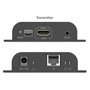 Digitus DA-91897 Conjunto Extensor IP HDMI 4K/60Hz 4096x2160 HDCP 2.2 Transmisor y Receptor sobre Cat6 hasta 200 m Negro