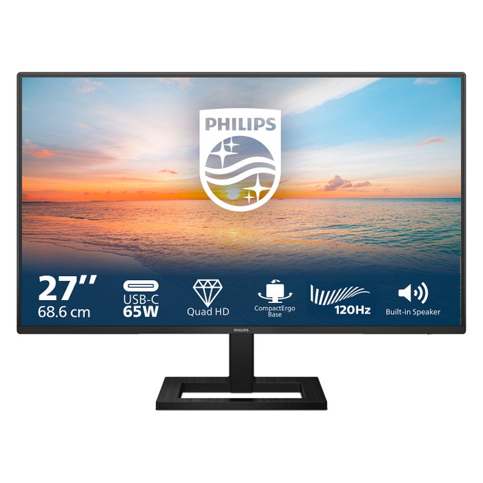 Philips 27E1N1600AE Monitor QHD 27 pulgadas IPS 100Hz Negro