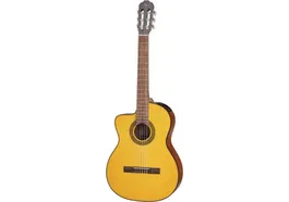 Takamine Guitarra Electrocústica GC1 Cutaway para Zurdos, Color Natural - Modelo E/A Classic