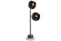 DKD Home Decor Lámpara de sobremesa de acero y mármol color cobre