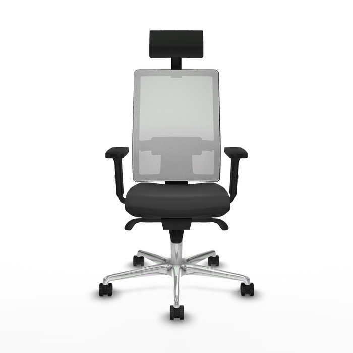 PIQUERAS Y CRESPO Silla de oficina Horna con mecanismo Sincro, Gris oscuro y Blanco PIQUERAS Y CRESPO Silla de oficina Horna con mecanismo Sincro, Gris oscuro y Blanco