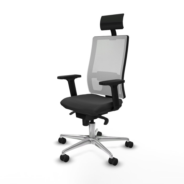 PIQUERAS Y CRESPO Silla de oficina Horna con mecanismo Sincro, Gris oscuro y Blanco PIQUERAS Y CRESPO Silla de oficina Horna con mecanismo Sincro, Gris oscuro y Blanco