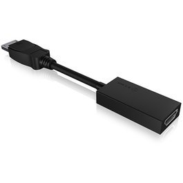 ICY BOX IB-AC508a Adaptador DisplayPort 1.2 a HDMI 4K 60Hz Plug and Play, Negro