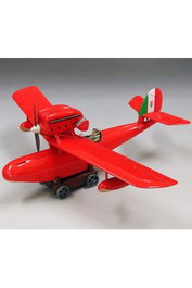 Savoia S.21 Seaplane Model Kit & Porco Figura Porco Rosso Studio Ghibli 1/48 Scale