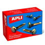 Apli Encuadernadores Metálicos Sin Arandela Dorados 17mm