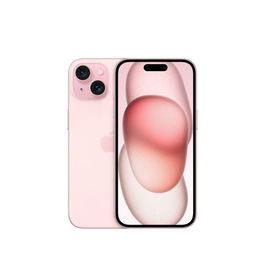 Apple iPhone 15 Smartphone - 256 GB - Color Rosa - Pantalla Super Retina XDR de 6.1'' - Cámara Trasera de 48 MP con Zoom Óptico 4x - Resistente al Agua IP68