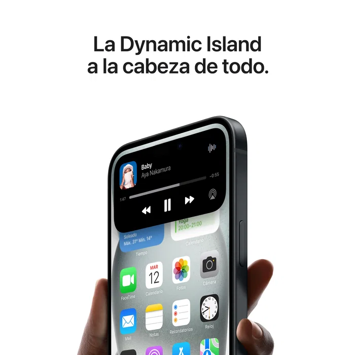 Apple iPhone 15 256GB - Smartphone 6.1" Super Retina XDR OLED, 5G, Cámara Principal 48MP, Chip A16 Bionic, USB-C, iOS 17, Resistente al Agua IP68, Color Rosa