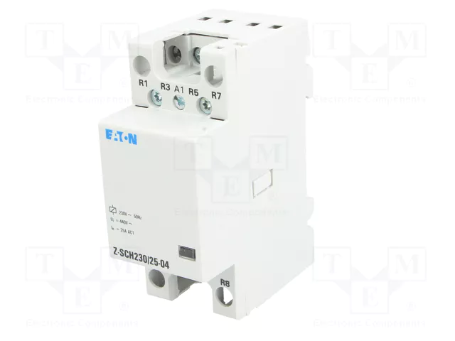 EATON ELECTRIC Contactor 4-polar de instalación 25A 230VAC Z-SCH
