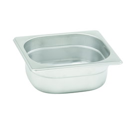 DBMARK - GNP16150 - Cubeta GN 1/6 de acero inoxidable. Tamaño 16,2 x 17,6 cm. Profundidad 15 cm. Capacidad 2,5 L. - Venta 1 unidad
