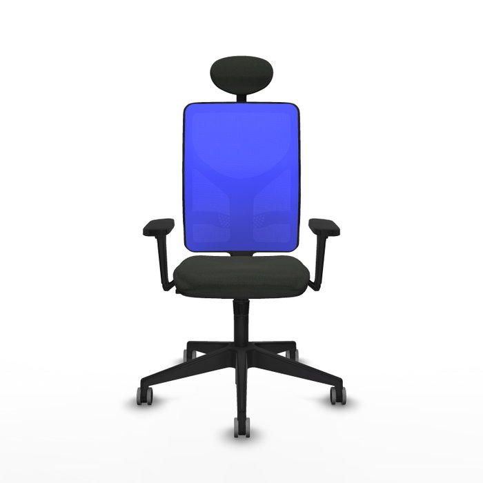 PIQUERAS Y CRESPO Silla de oficina Motilla con mecanismo Sincro, Negro y Azul PIQUERAS Y CRESPO Silla de oficina Motilla con mecanismo Sincro, Negro y Azul