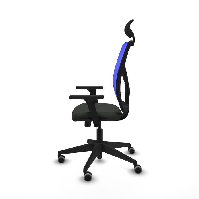 PIQUERAS Y CRESPO Silla de oficina Motilla con mecanismo Sincro, Negro y Azul PIQUERAS Y CRESPO Silla de oficina Motilla con mecanismo Sincro, Negro y Azul