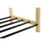 DKD Home Decor Zapatero Negro Natural Pino y Acero 80x31x32 cm
