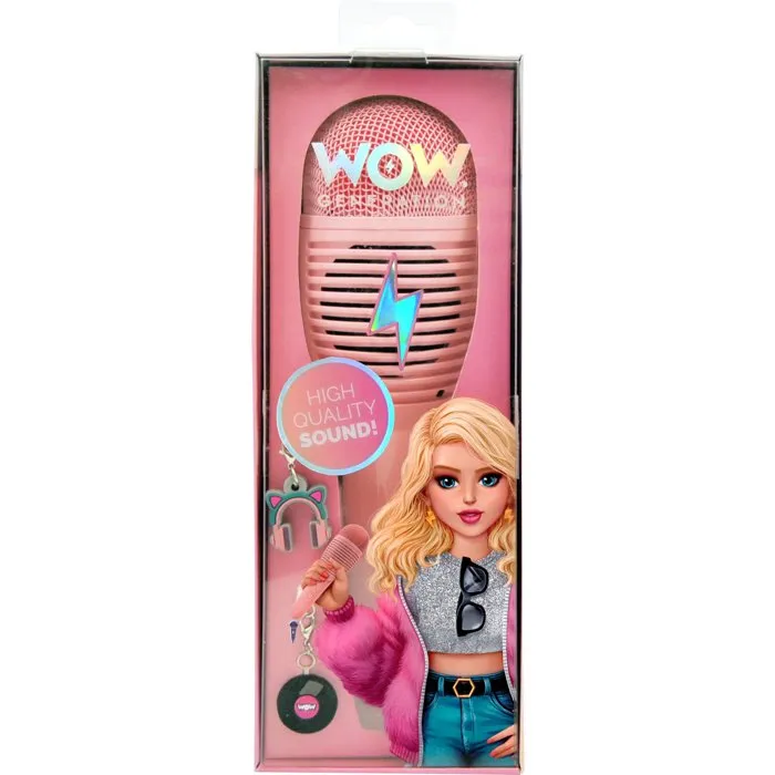 Wow Generation Micrófono Karaoke Grabador con Bluetooth Rosa Wow Generation Micrófono Karaoke Grabador con Bluetooth Rosa