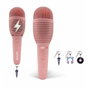 Wow Generation Micrófono Karaoke Grabador con Bluetooth Rosa