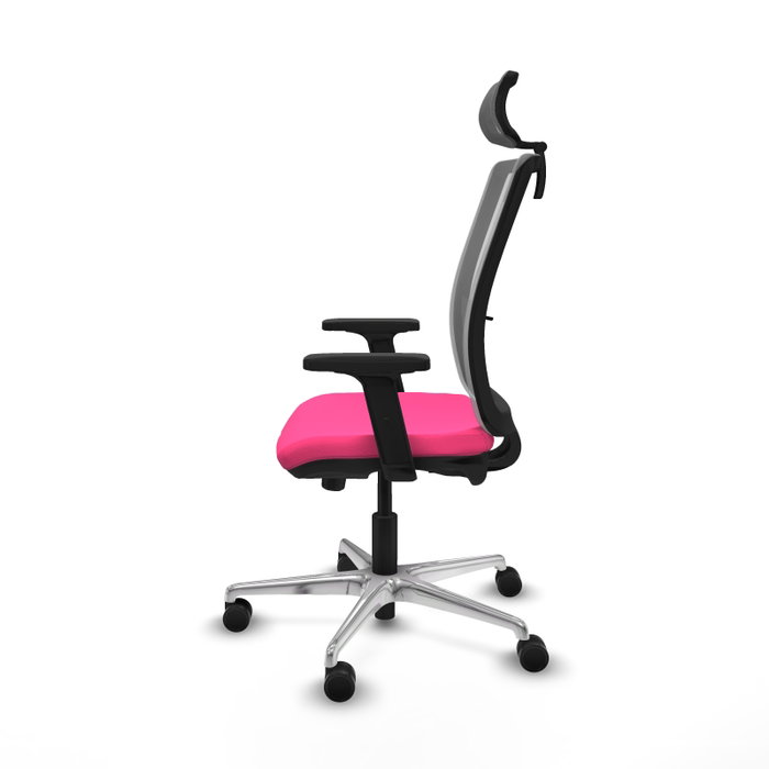 PIQUERAS Y CRESPO Silla de oficina Haches Rosa y Gris PIQUERAS Y CRESPO Silla de oficina Haches Rosa y Gris