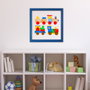 Wallity CAM114397 Cuadro Decorativo Enmarcado de Madera con Cristal 32x32 cm